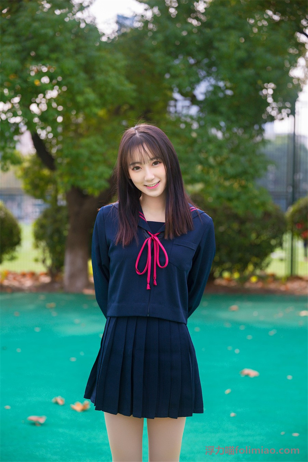 小美女的日系风格小清新JK制服图片 的第10张图片