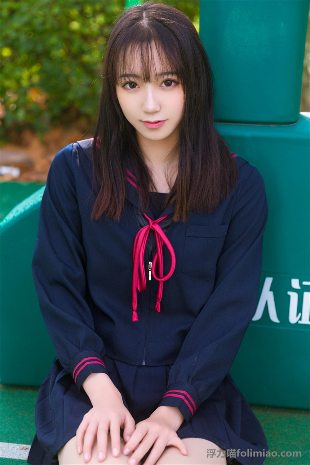 小美女的日系风格小清新JK制服图片 的第11张图片