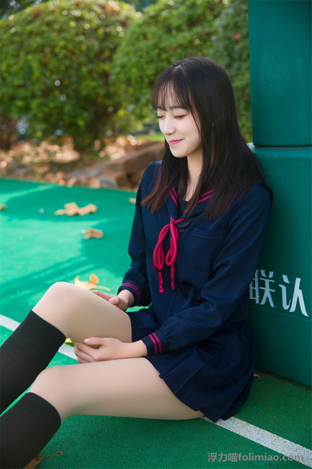 小美女的日系风格小清新JK制服图片 的第12张图片