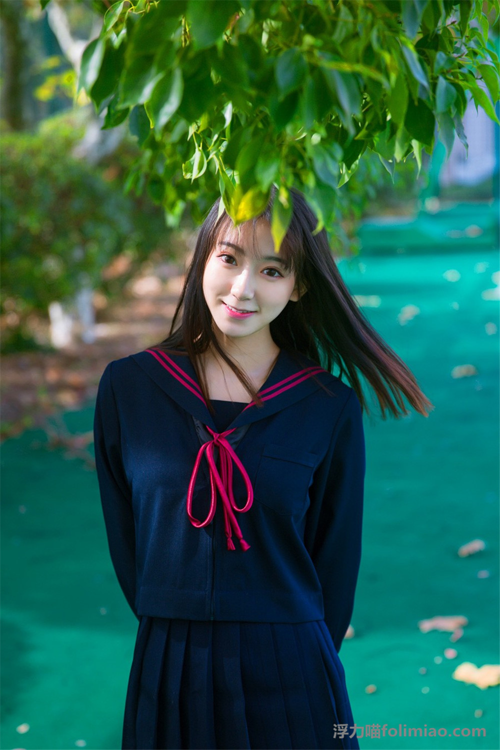 小美女的日系风格小清新JK制服图片 的第13张图片