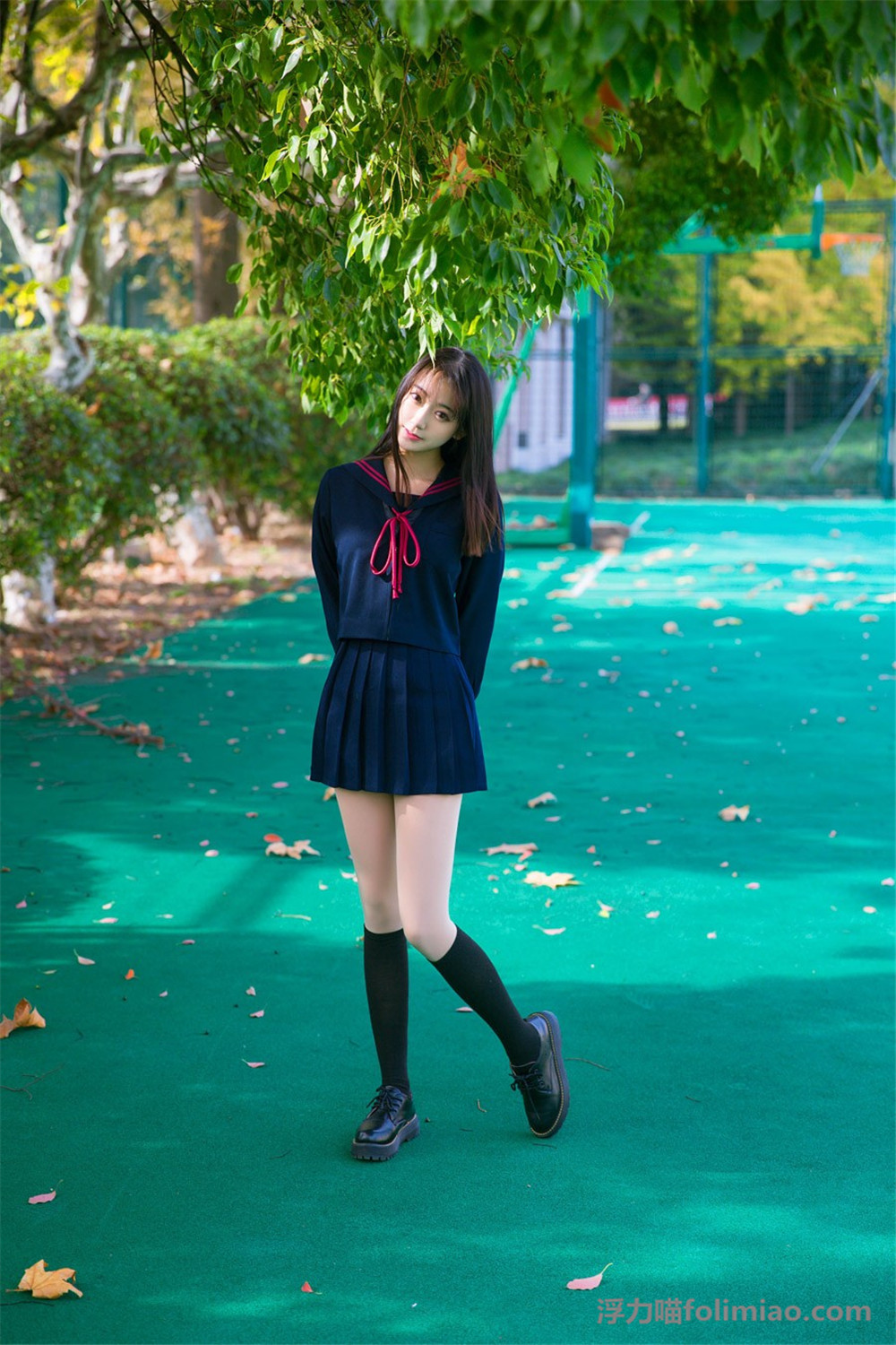 小美女的日系风格小清新JK制服图片 的第5张图片