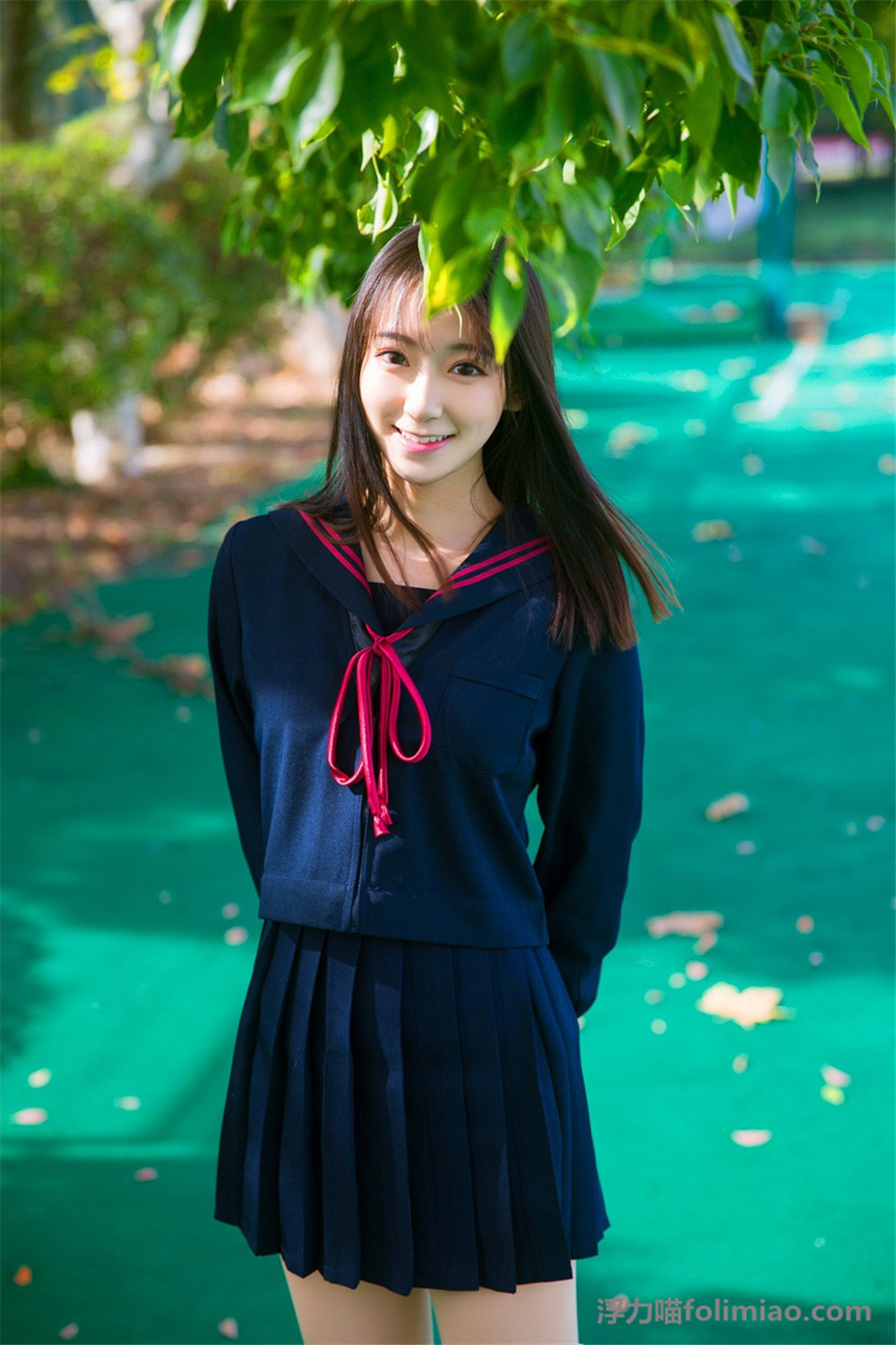 小美女的日系风格小清新JK制服图片 的第6张图片